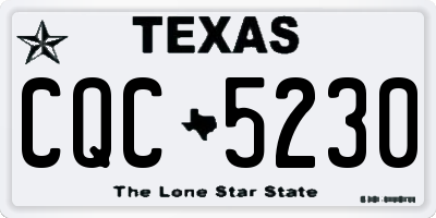 TX license plate CQC5230
