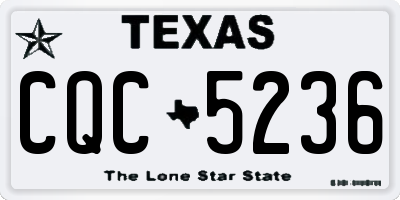 TX license plate CQC5236
