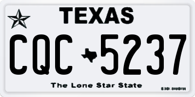 TX license plate CQC5237
