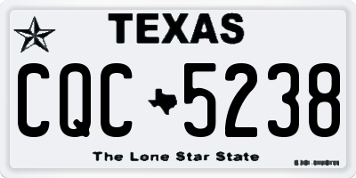 TX license plate CQC5238