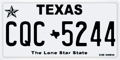 TX license plate CQC5244