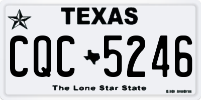 TX license plate CQC5246