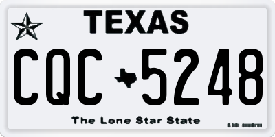 TX license plate CQC5248