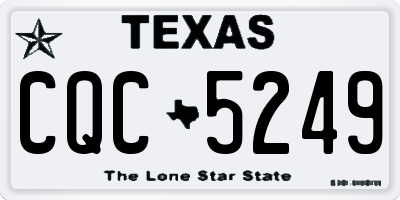 TX license plate CQC5249