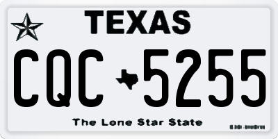 TX license plate CQC5255