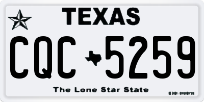 TX license plate CQC5259