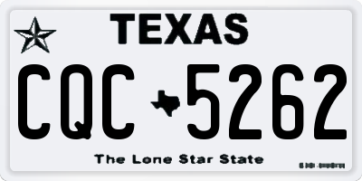 TX license plate CQC5262