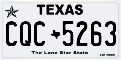 TX license plate CQC5263