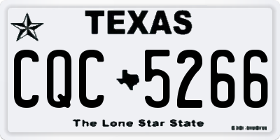 TX license plate CQC5266