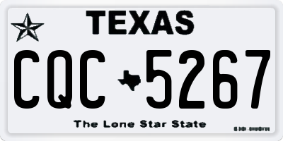 TX license plate CQC5267