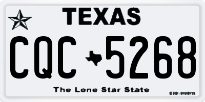 TX license plate CQC5268
