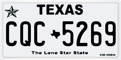 TX license plate CQC5269