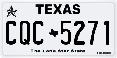 TX license plate CQC5271