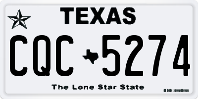 TX license plate CQC5274