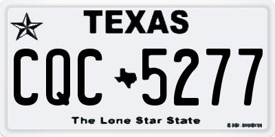TX license plate CQC5277