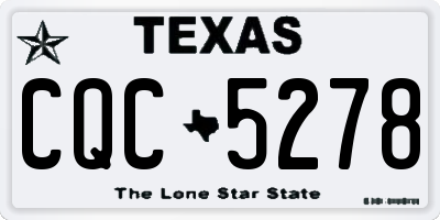 TX license plate CQC5278
