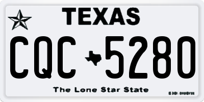 TX license plate CQC5280