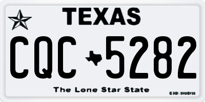 TX license plate CQC5282