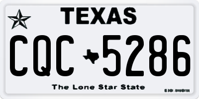 TX license plate CQC5286