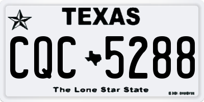 TX license plate CQC5288