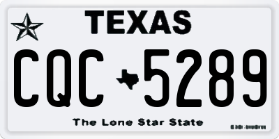 TX license plate CQC5289