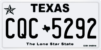 TX license plate CQC5292