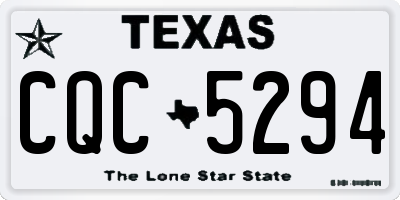TX license plate CQC5294