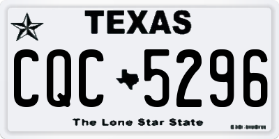 TX license plate CQC5296