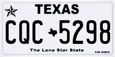 TX license plate CQC5298