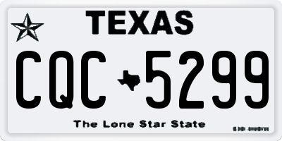 TX license plate CQC5299