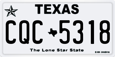 TX license plate CQC5318