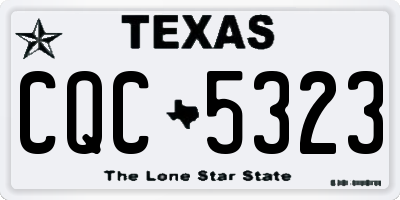 TX license plate CQC5323