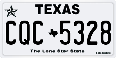 TX license plate CQC5328