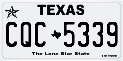 TX license plate CQC5339