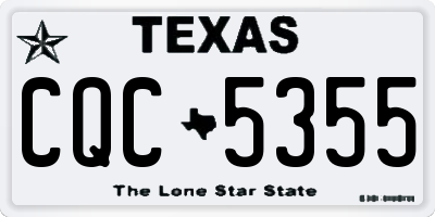 TX license plate CQC5355