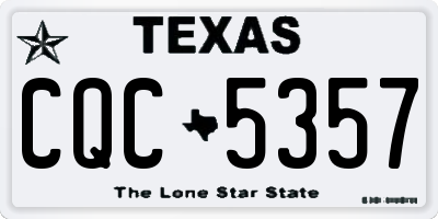 TX license plate CQC5357