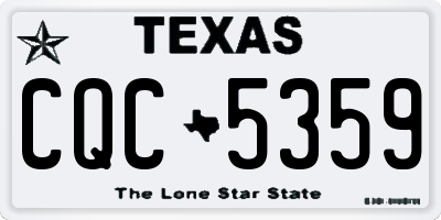 TX license plate CQC5359