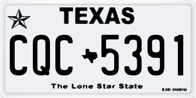 TX license plate CQC5391