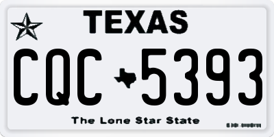 TX license plate CQC5393