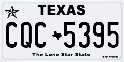 TX license plate CQC5395