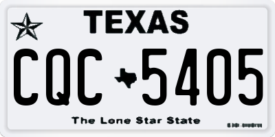TX license plate CQC5405