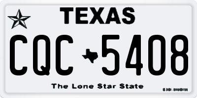 TX license plate CQC5408