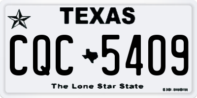 TX license plate CQC5409