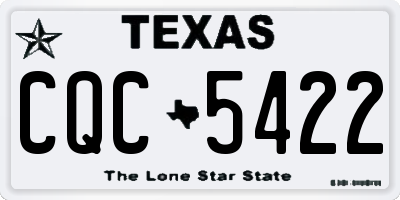 TX license plate CQC5422