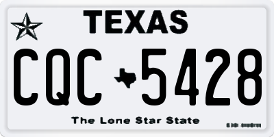 TX license plate CQC5428