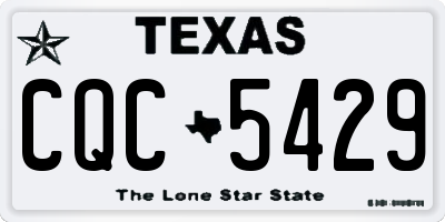 TX license plate CQC5429
