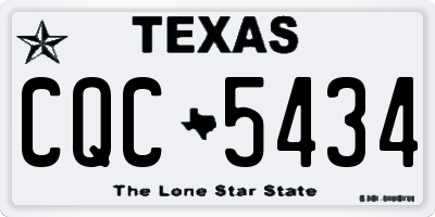 TX license plate CQC5434