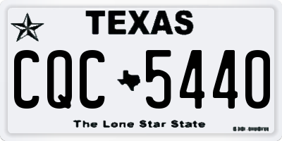 TX license plate CQC5440