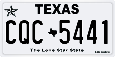 TX license plate CQC5441