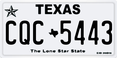 TX license plate CQC5443